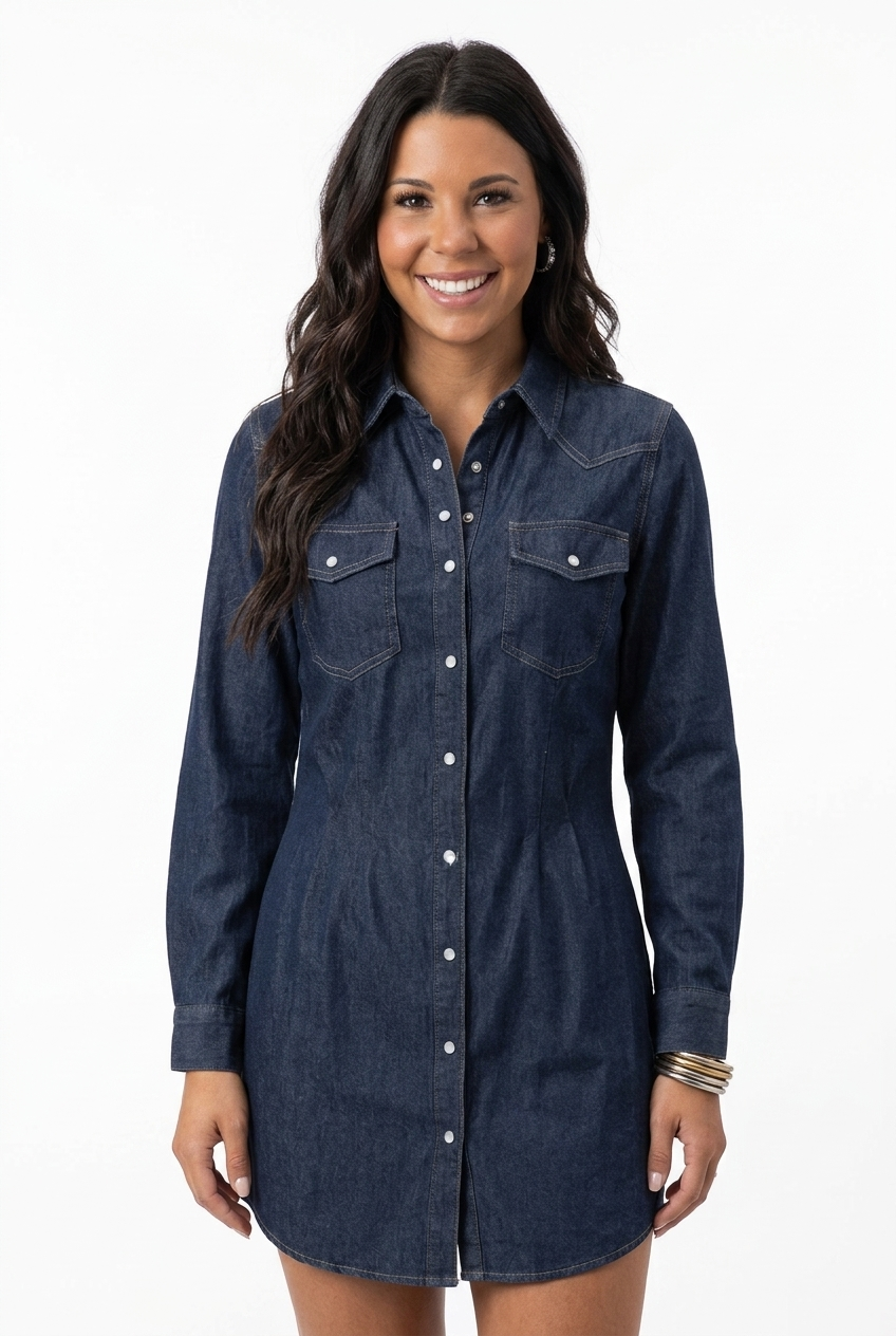 Midnight Rodeo Denim Dress