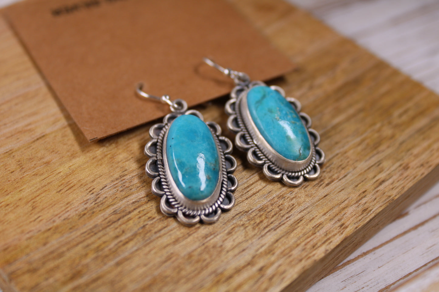 Mojave Turquoise Sterling Silver Earrings