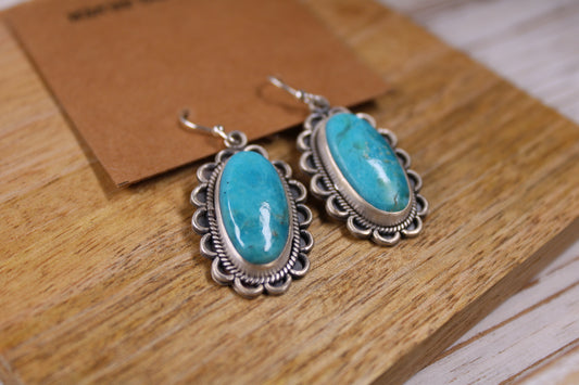 Mojave Turquoise Sterling Silver Earrings