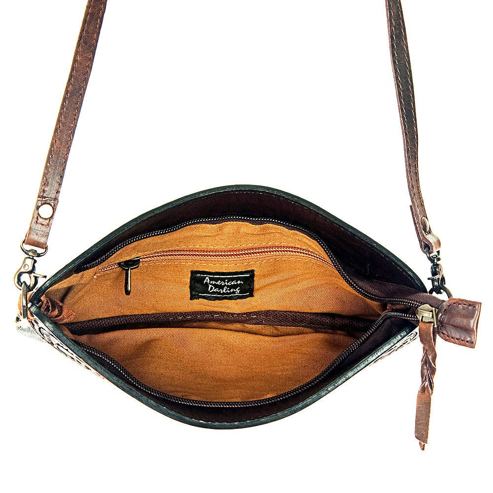 Crossbody Genuine Western Leather Women Bag Becca
