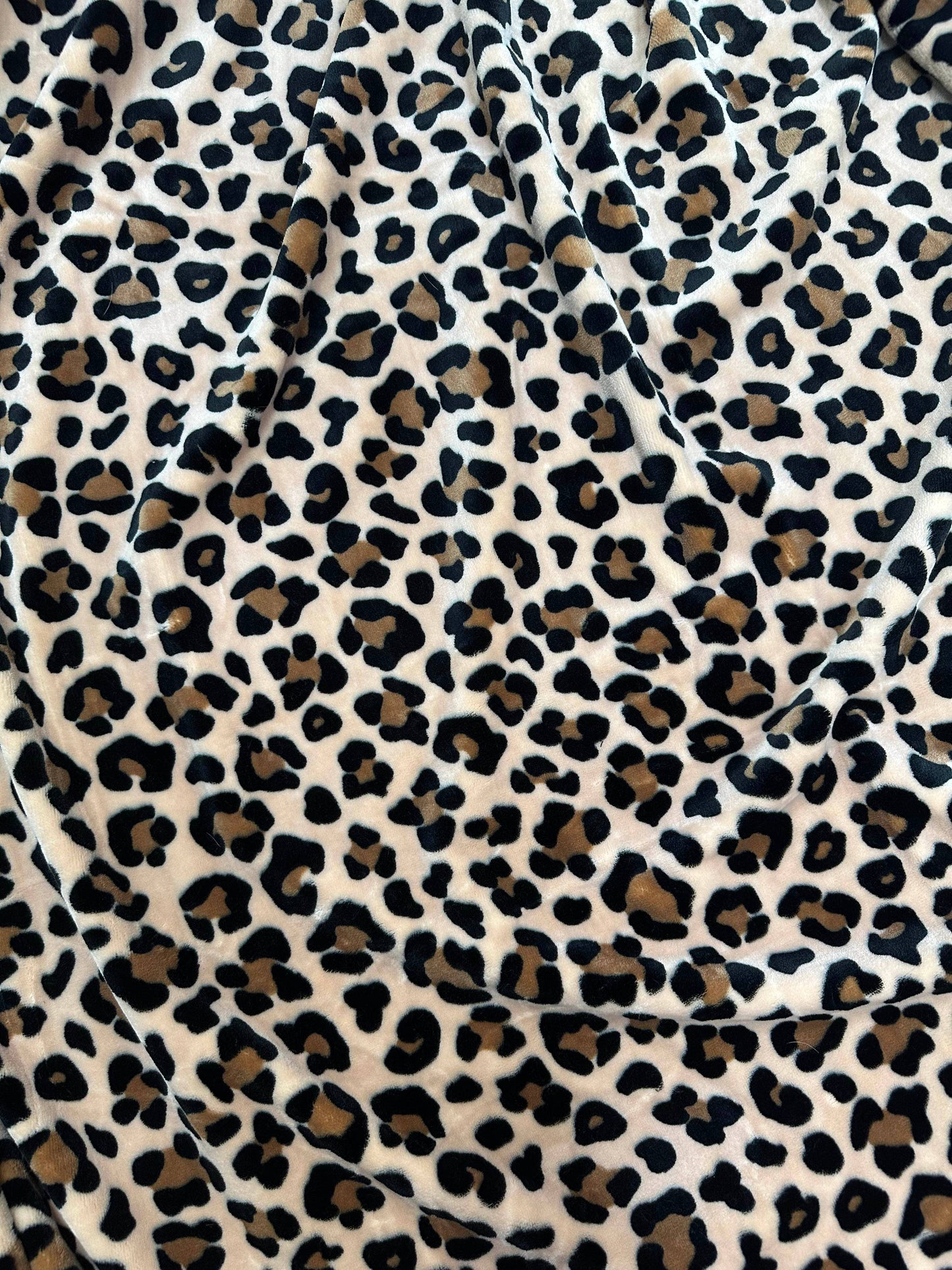 Tan Leopard Print King Size Blanket