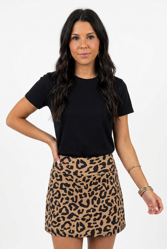 Wild Canyon Leopard Skirt
