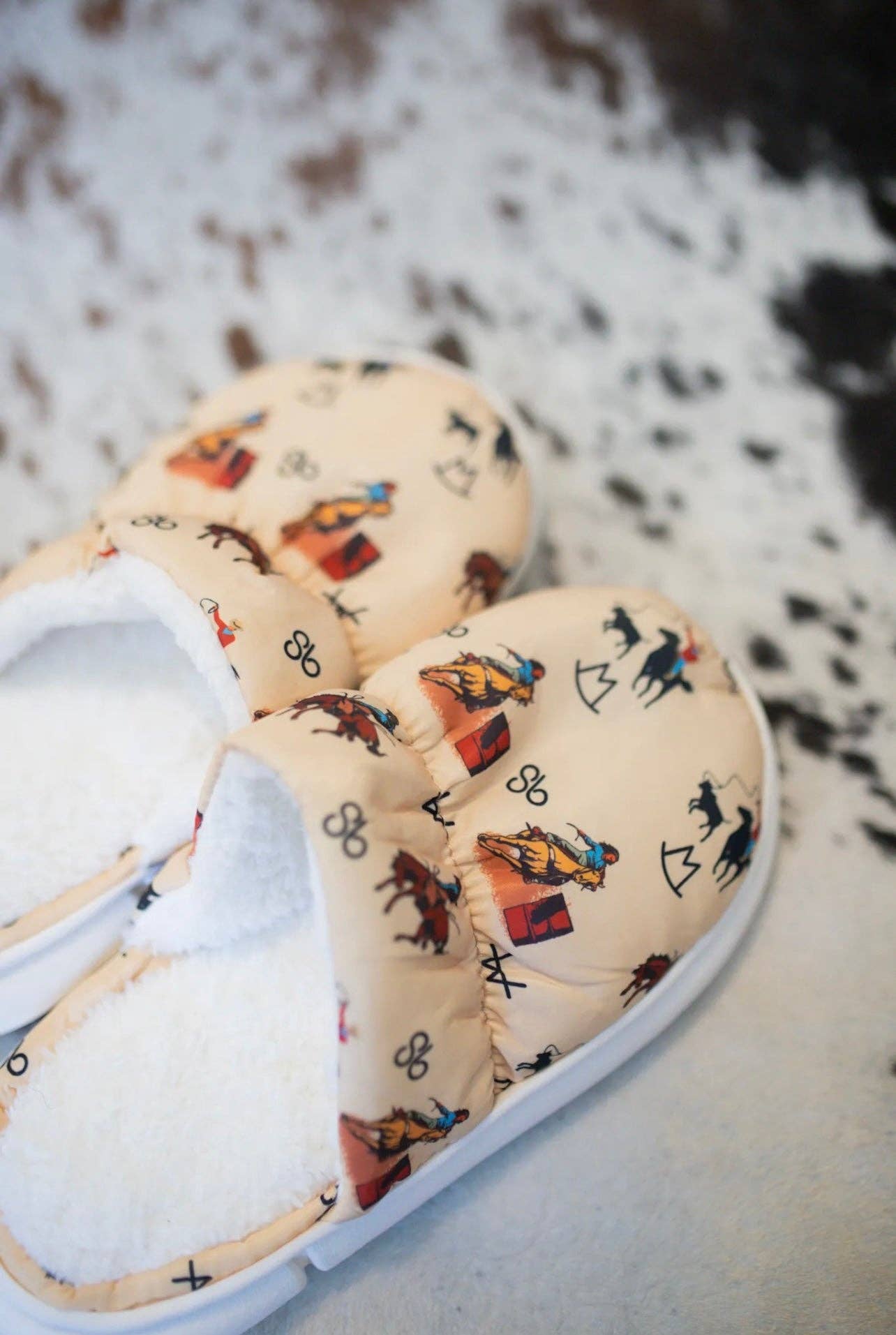 Vintage Cowboy Rodeo Slippers