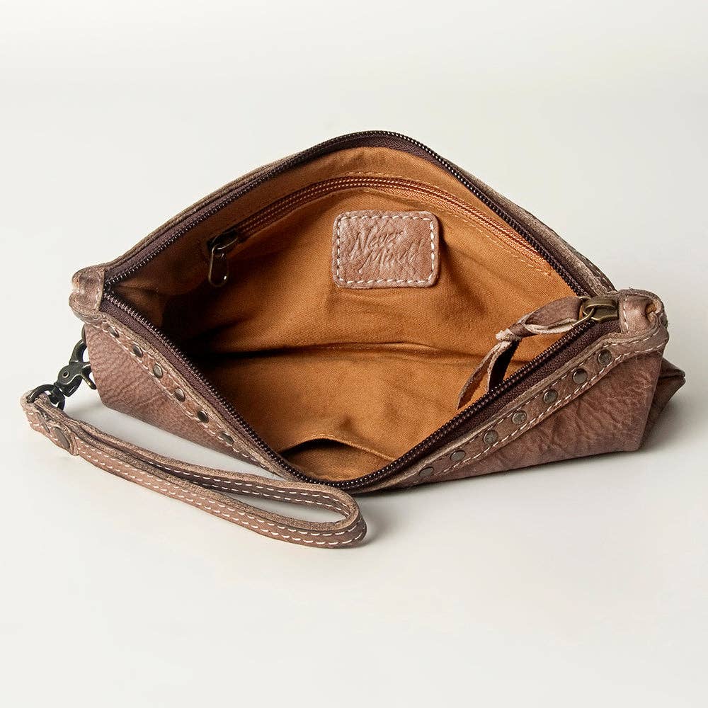 Wristlet Genuine Leather Womens Bag