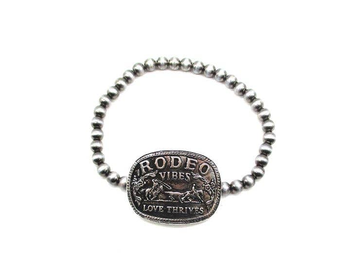Western Rodeo Vibes Fashion Navajo Pearl Stretch Bracelet