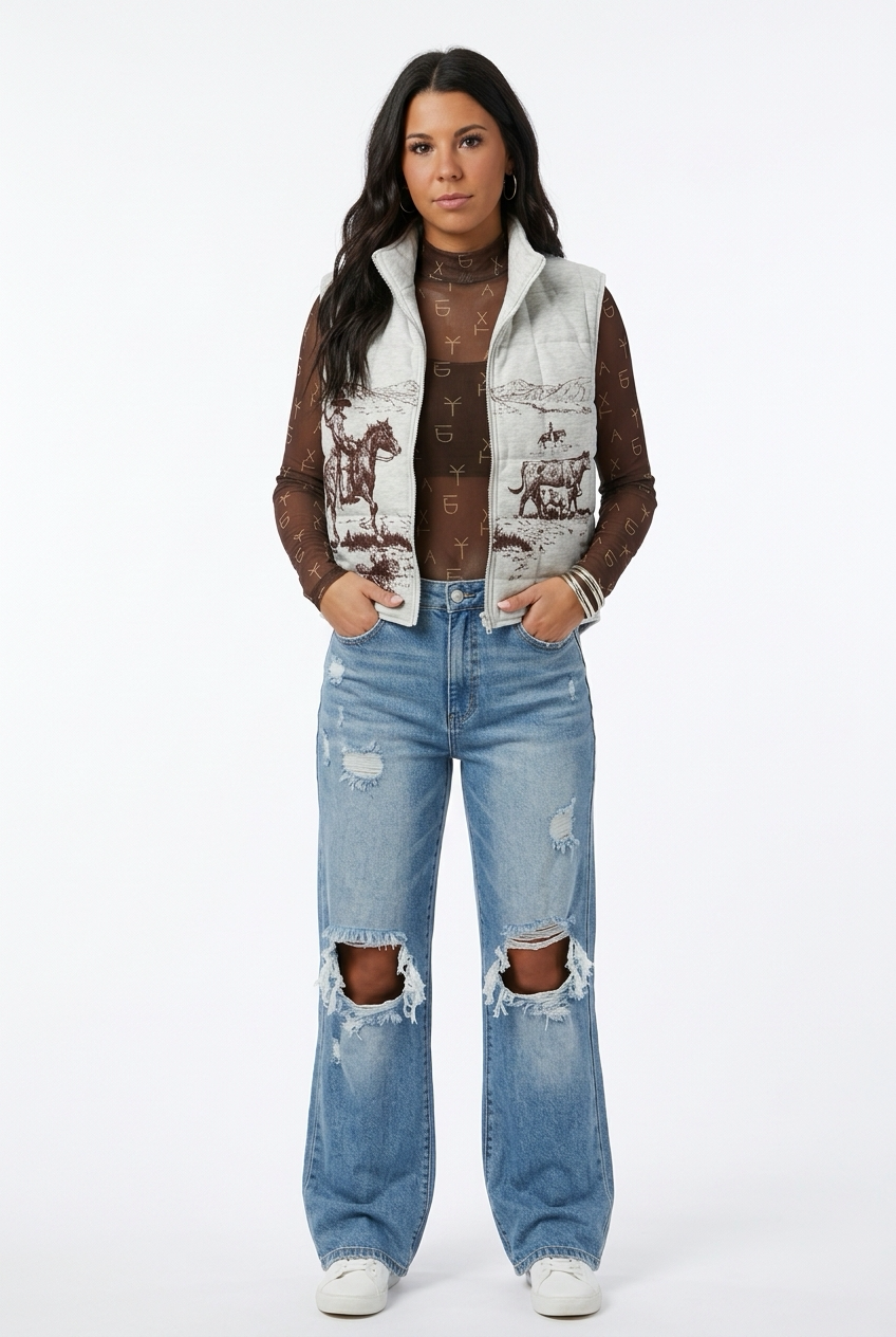 Cowboy Canvas Vest