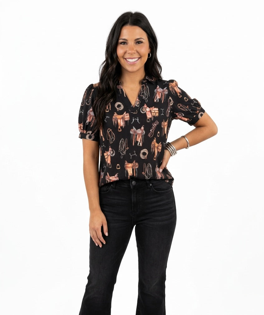 Saddle Room Top