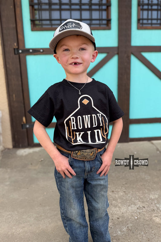 BROWN- Rowdy Kid Tee