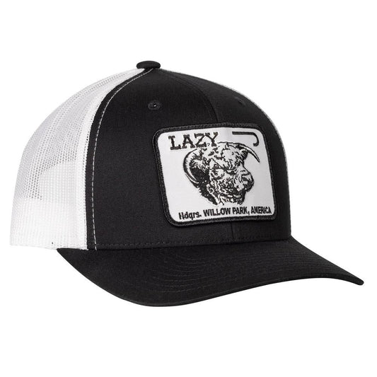 LJR Willow HQ Black & White Trucker