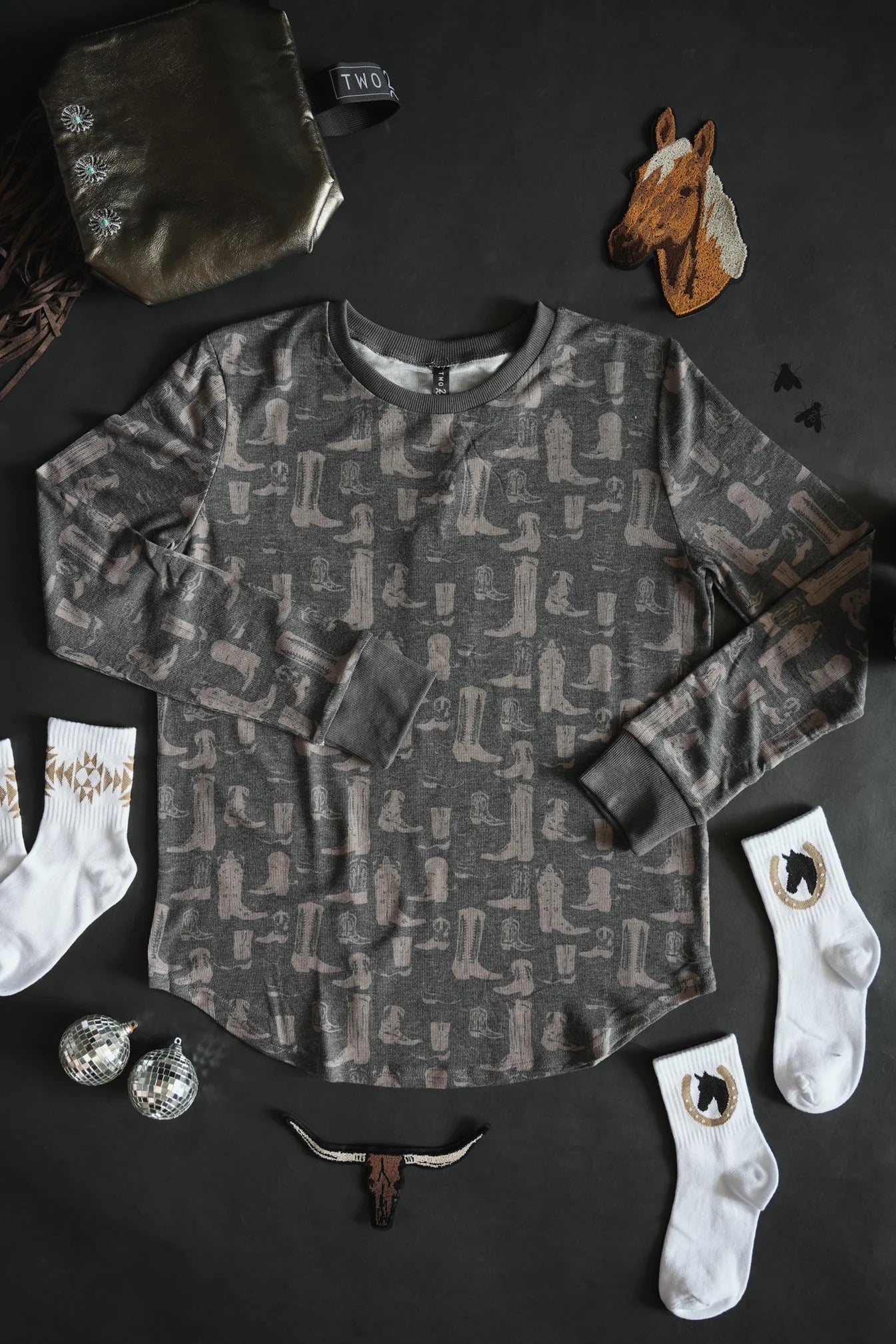 Loungy Lariat Top - Boot Scoot