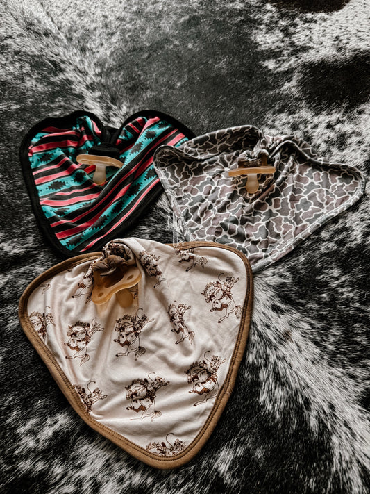 Ride 'Em Bamboo Paci Lovey