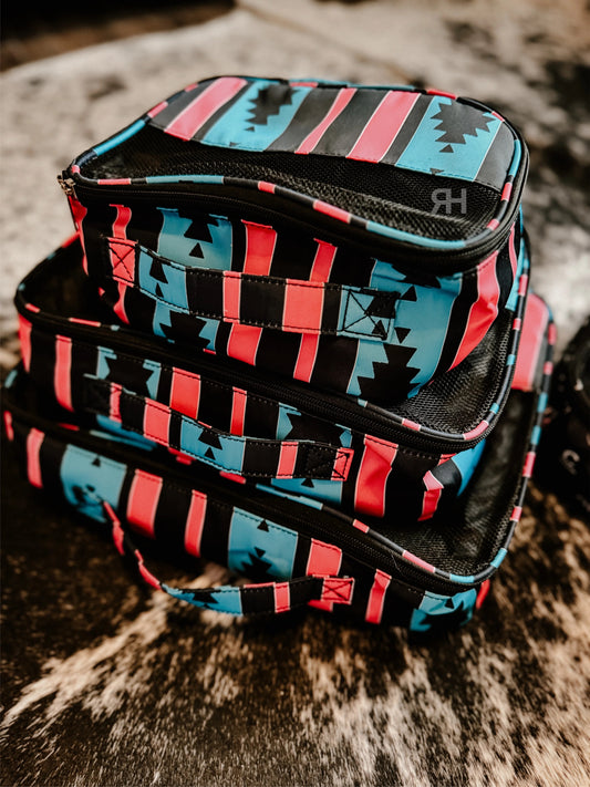 90s Aztec Packing Cubes Set