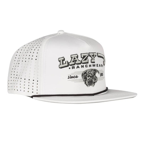 LJR White Bull Western Rope Trucker