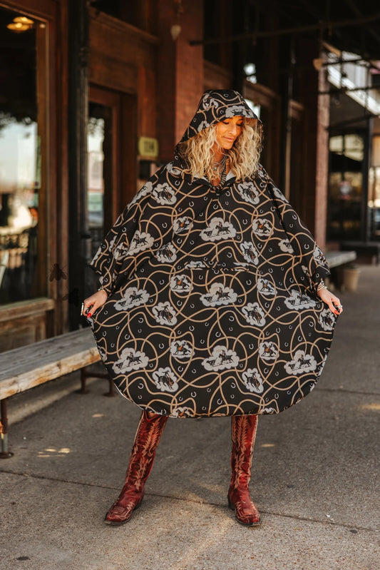Buck Off Poncho Raincoat