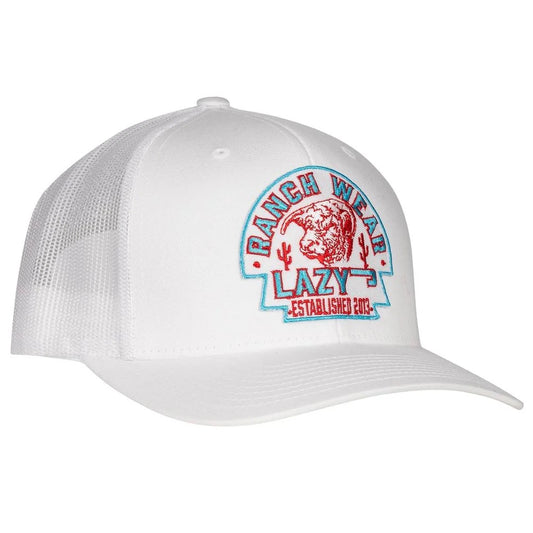 LJR White Arrowhead Trucker