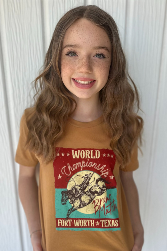 Bronc Match Tee - Kids
