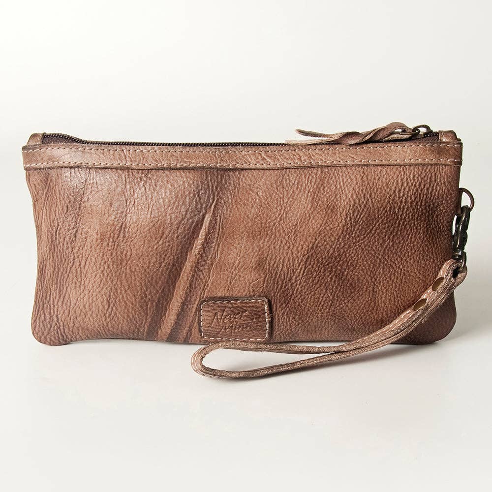 Wristlet Genuine Leather Womens Bag