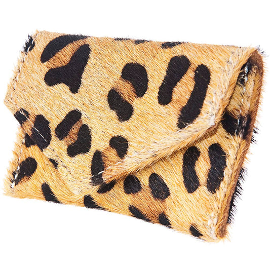 Hair-On Cowhide Envelope Card Holder