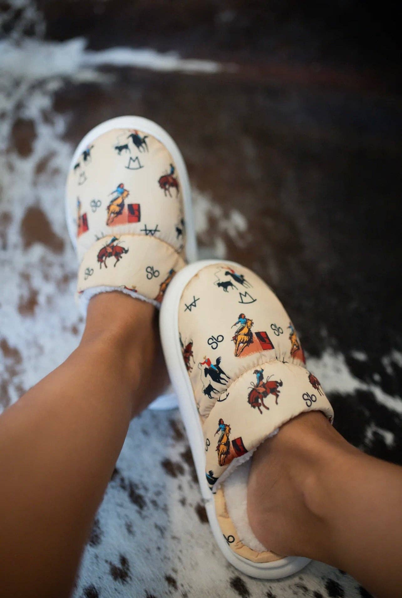 Vintage Cowboy Rodeo Slippers