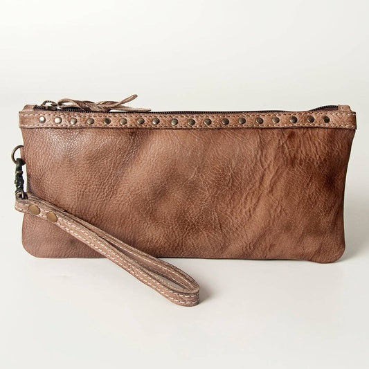 Wristlet Genuine Leather Womens Bag