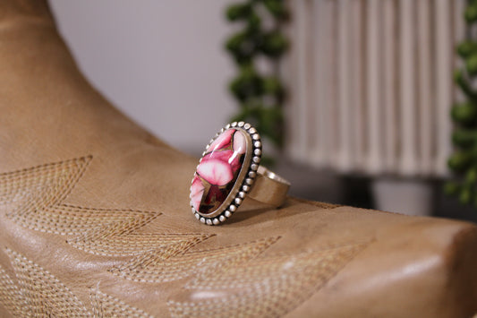 Rose Dahlia Sterling Silver Adjustable Ring – Stamped Sterling