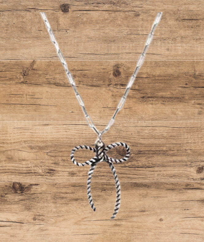Western Corded Wire Ribbon Necklace