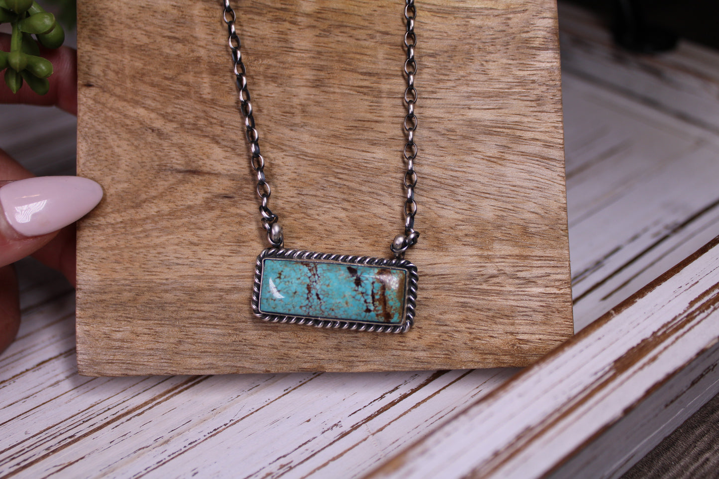 Number 8 Turquoise Necklace – Navajo Artist Johnny Dixon