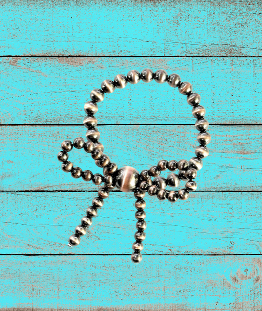 WESTERN PEARL RIBBON STRETCH BRACELET