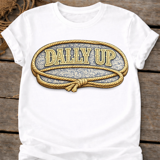 Western Embroidered Design Tee – Dally Up