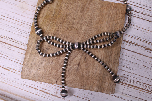 Navajo Hand-Strung 20 inch Pearl Bow Necklace – Vicky Johnson