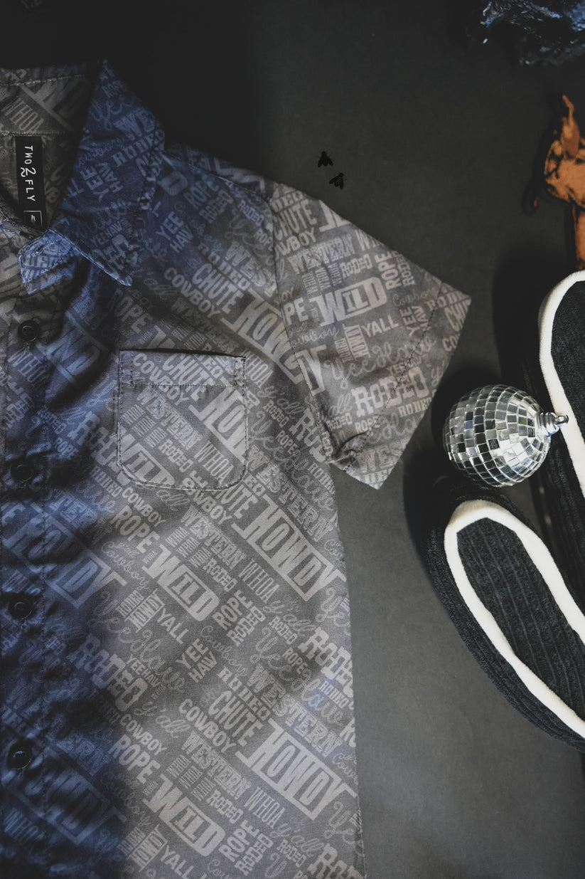 Men's Hey Howdy Short Sleeve Button-Up Shirt