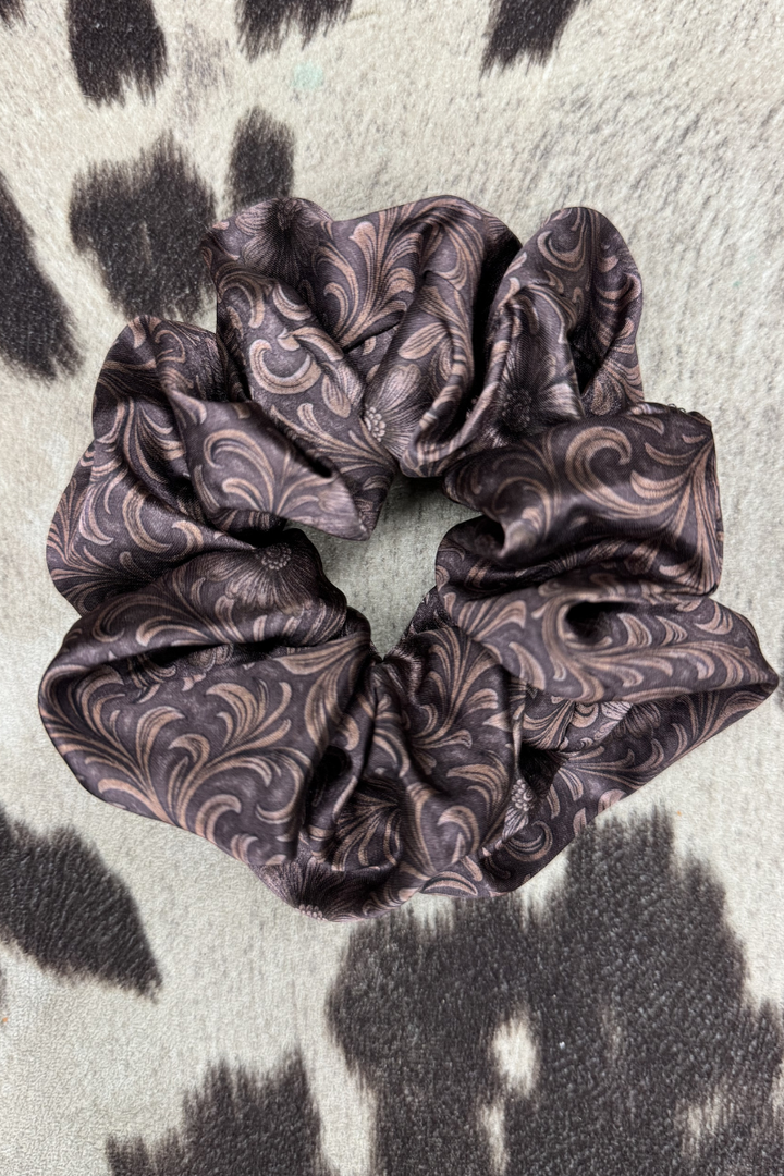 Bronzed Bloom Scrunchie
