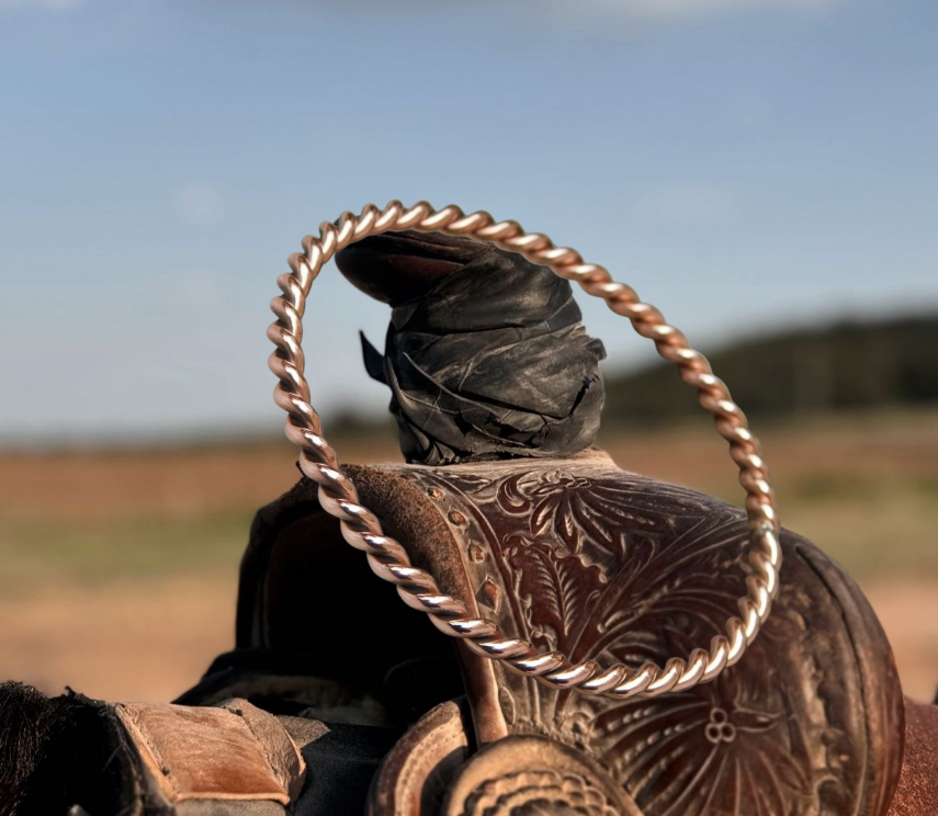 Navajo Copper Twisted Rope Bangle – 8 in.