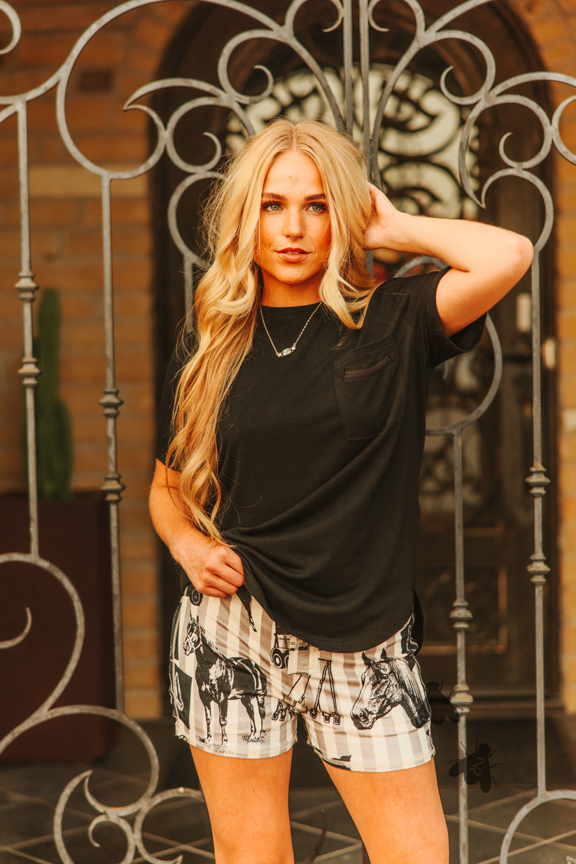 Handy As A Pocket Black Short Sleeve