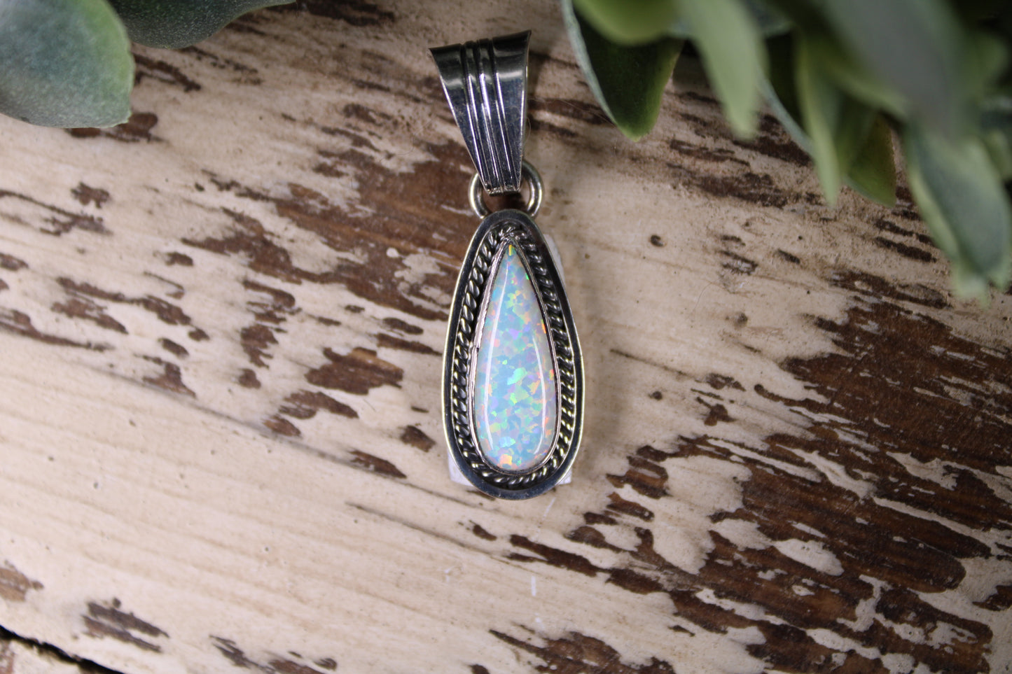 Daniel Benally Navajo Handmade Opal Pendant – Sterling Silver