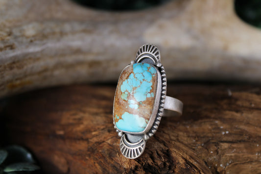 Blue Ridge Turquoise Sterling Silver Adjustable Ring