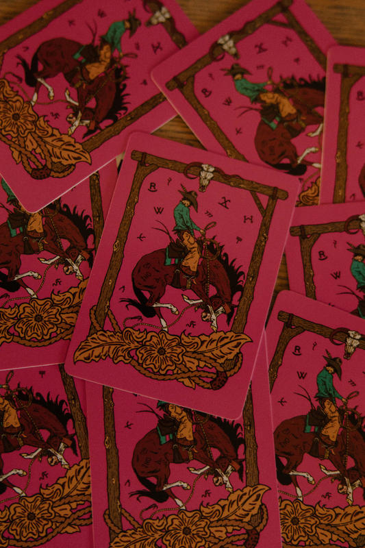Pink Outlaw Playing Cards
