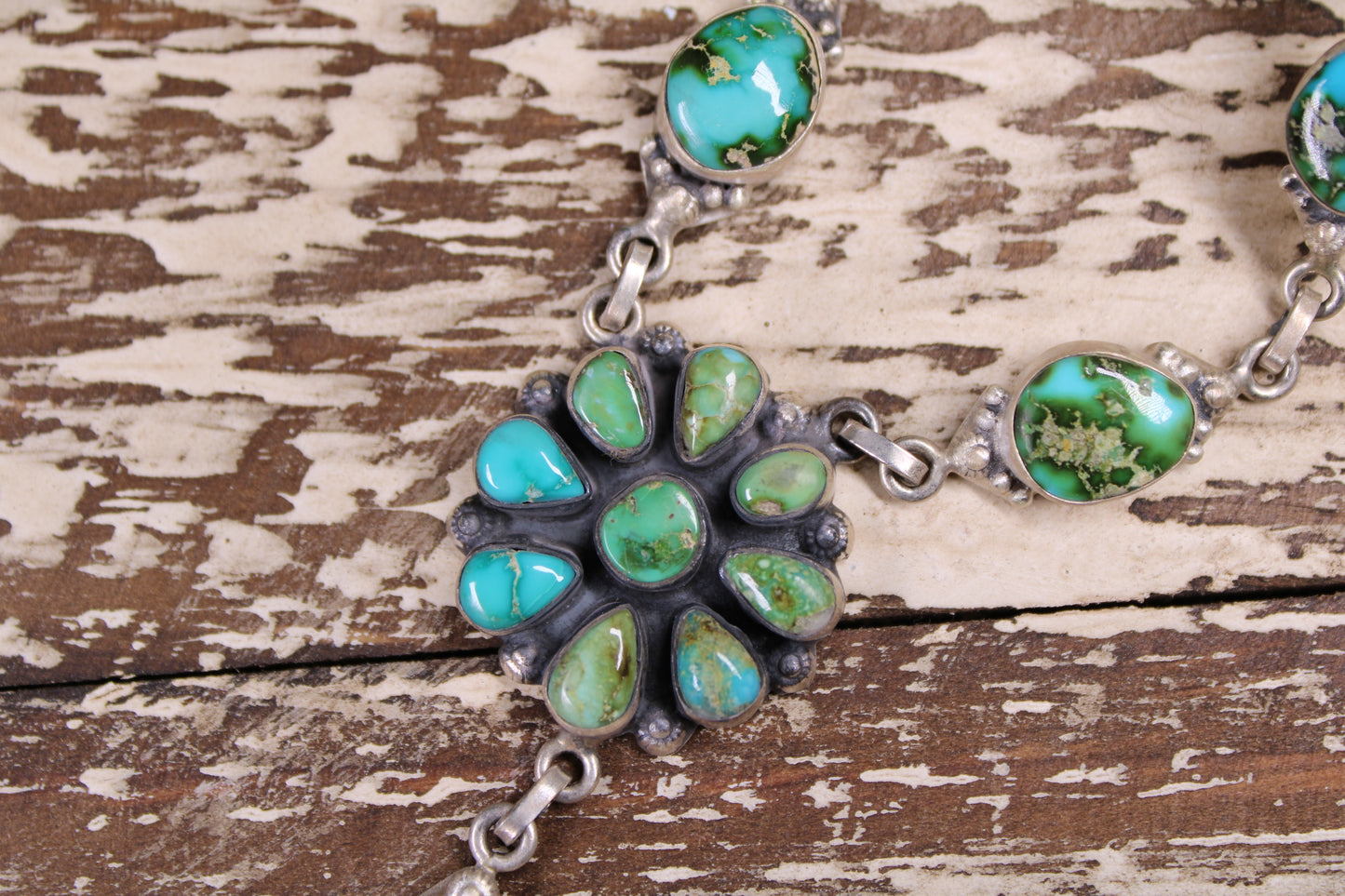 Sonoran Gold Turquoise Lariat Necklace – Sterling Silver
