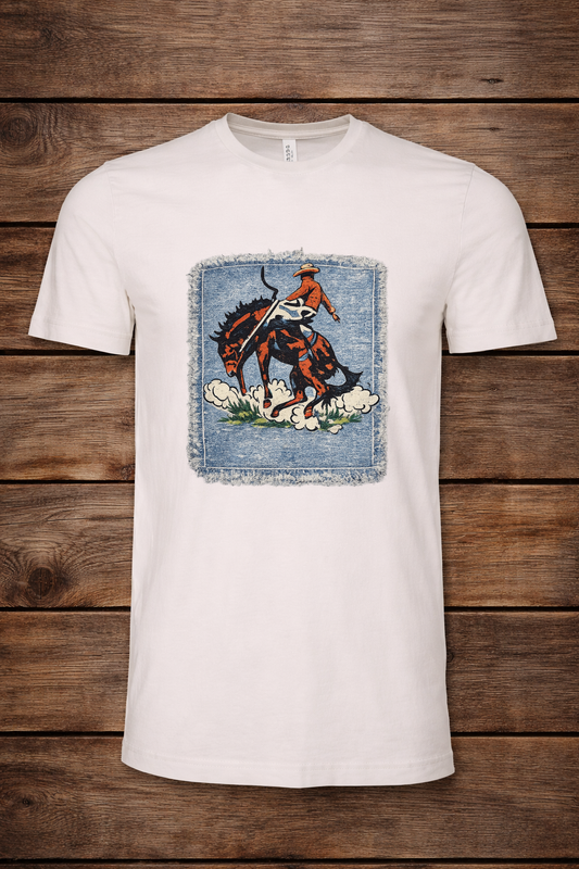 Vintage Ranch Denim Bronc Tee