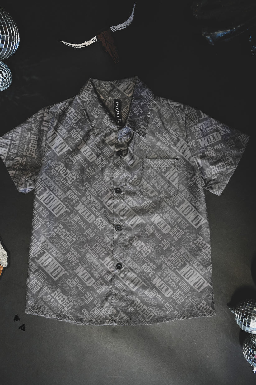 Kids Hey Howdy Short Sleeve Button-Up Shirt