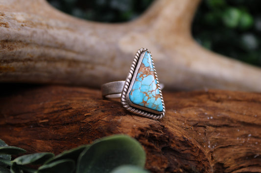 Blue Ridge Turquoise Sterling Silver Adjustable Ring