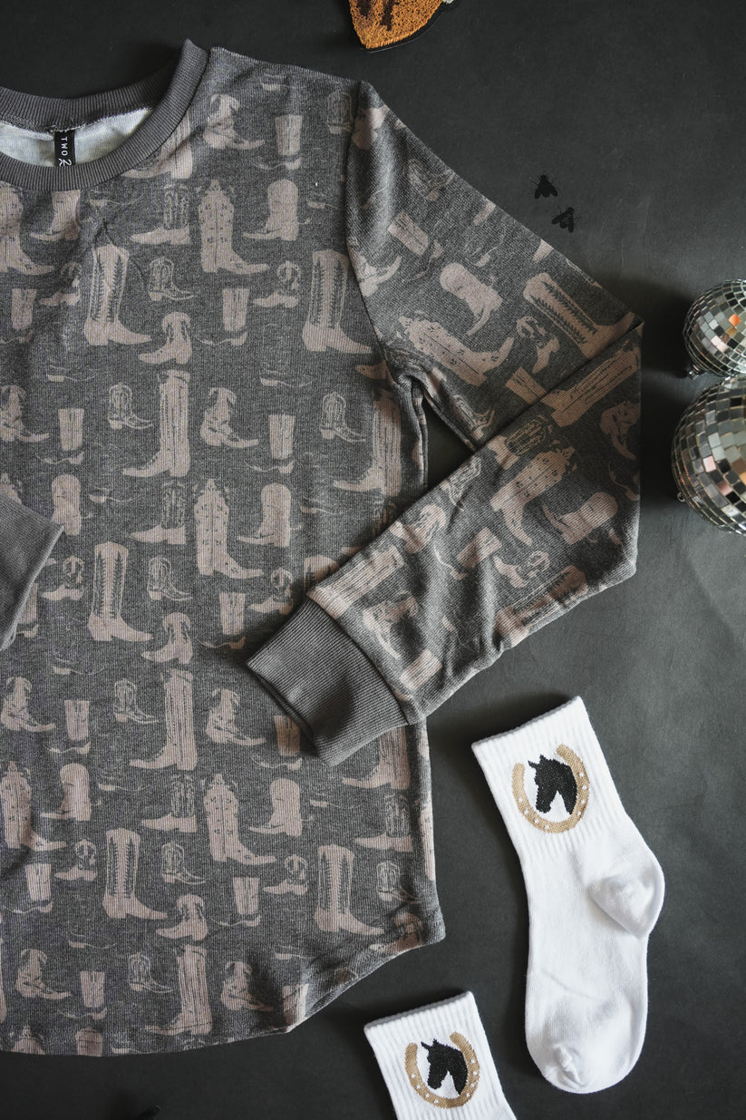 Loungy Lariat Top