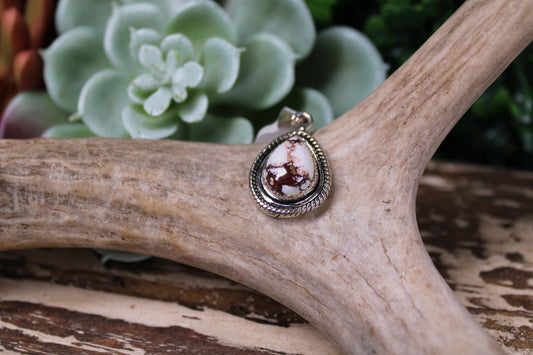 Wild Horse Turquoise Teardrop Pendant