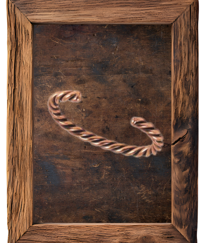 Men's Authentic Copper Coil Cuff – 6 Inch