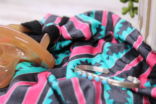 Kingman Turquoise Baby Cuff Bracelet – Navajo Artist Genevieve Sherman