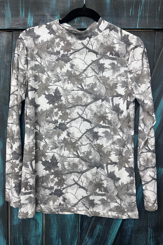 Silver Country Mesh Top – White Camo