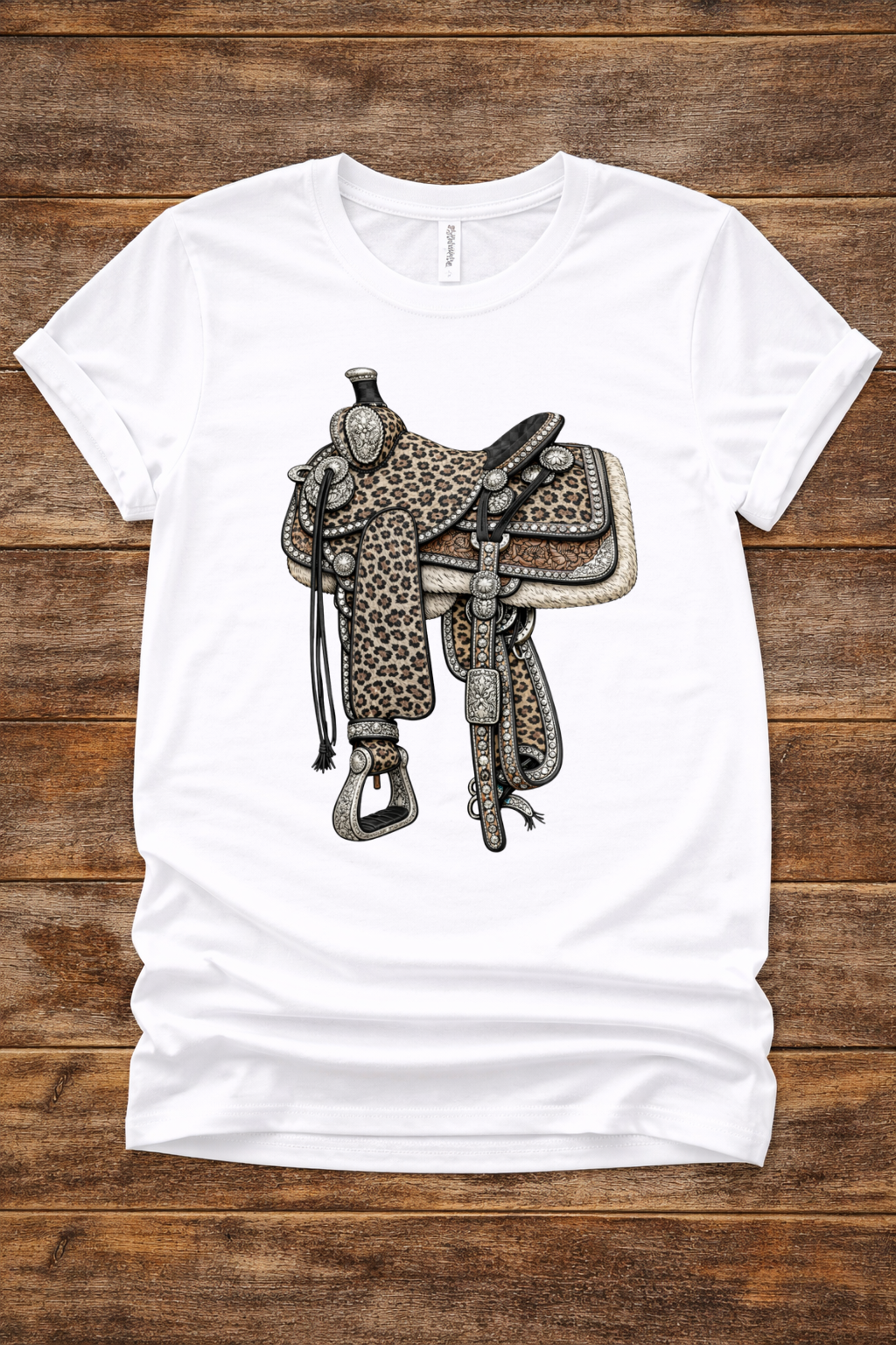 Saddle Up Leopard Tee
