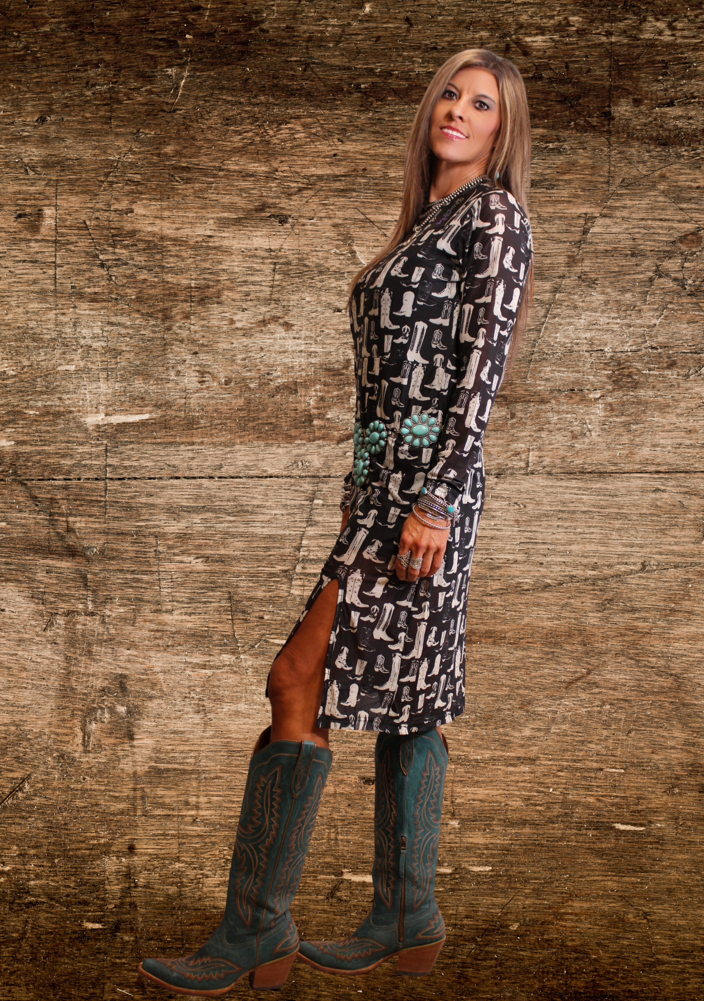 We Be Scootin' Mesh Dress