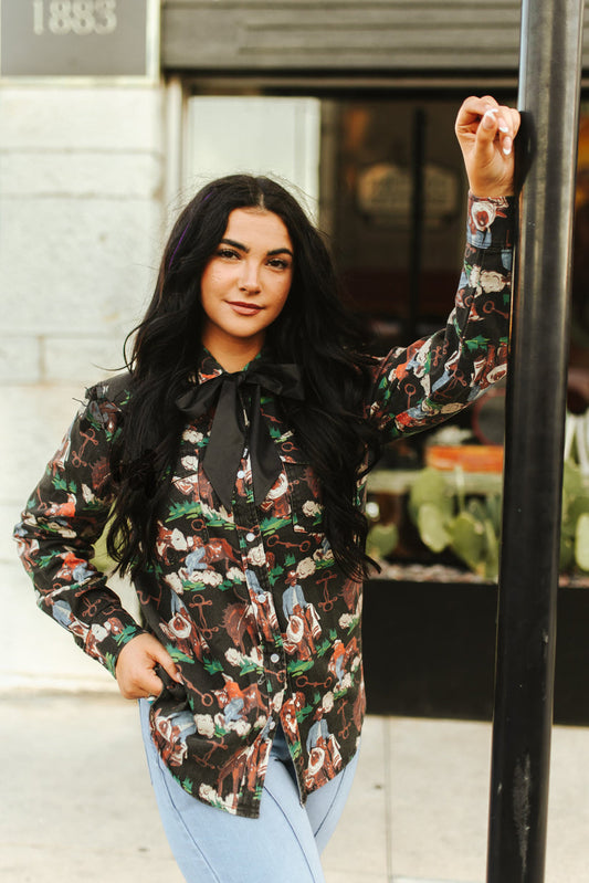 Brushy Pop Pearl Snap