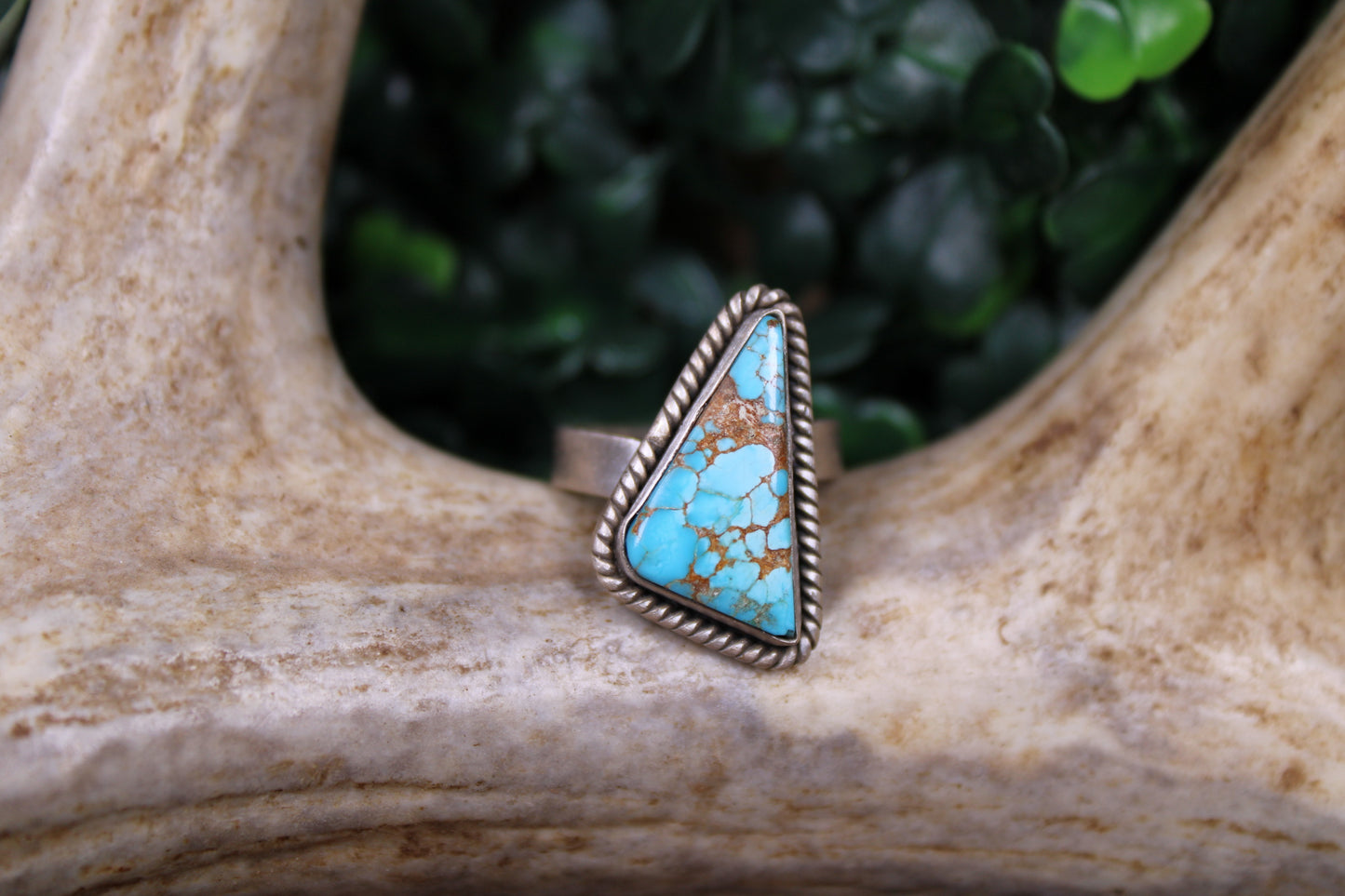 Blue Ridge Turquoise Sterling Silver Adjustable Ring